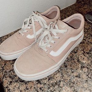 Pink Lace up Vans. Women’s 9.5